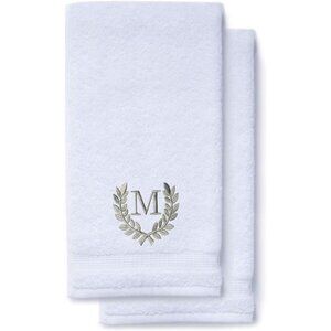 Decorative and Monogrammed Hand Towels for Bathroom Kitchen Makeup |Personalized